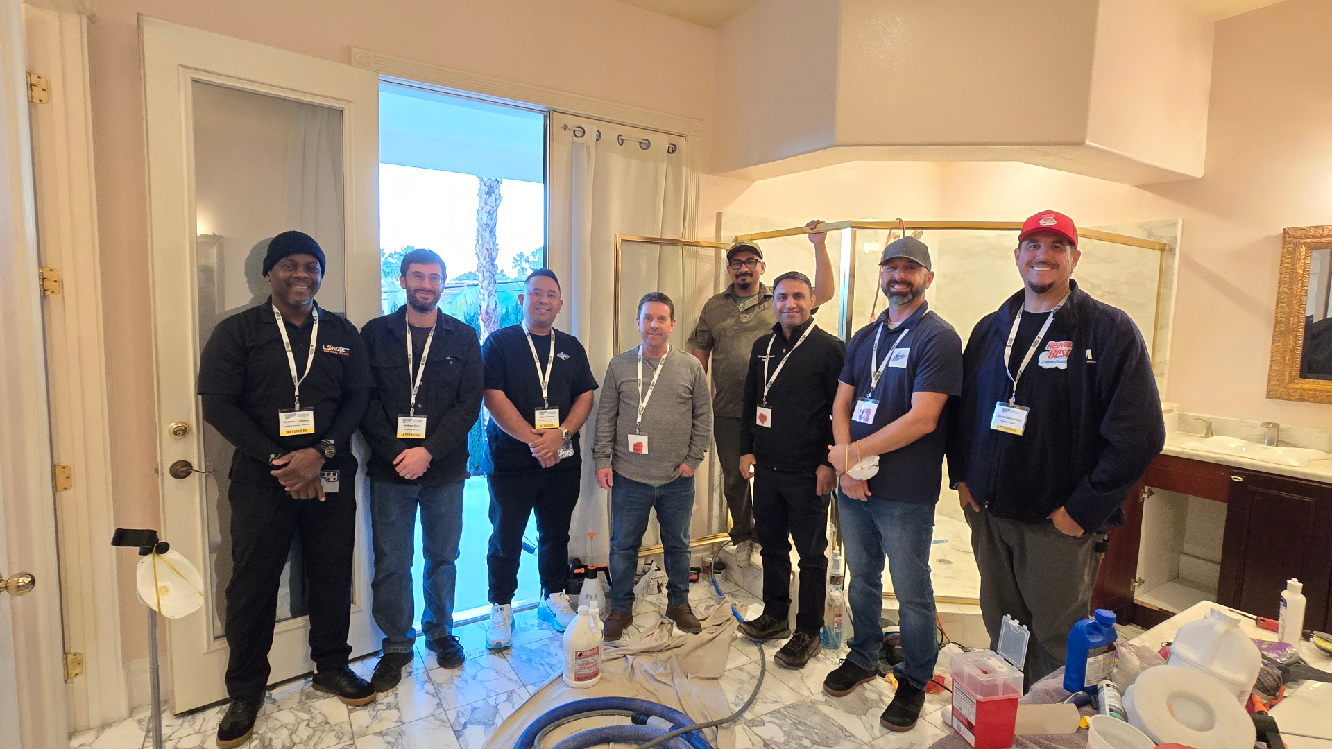 Lazona Tile Care team training session with industry professionals